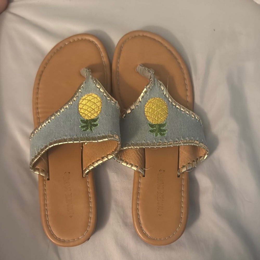 Pineapple Embroidered Sandals